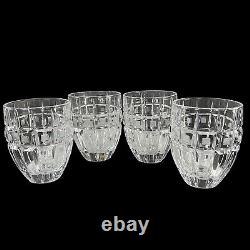 Marquis Waterford Crystalline Quadrata Double Old Fashioned Glasses Set of 4