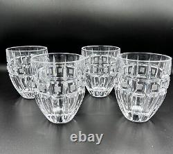 Marquis Waterford Crystalline Quadrata Double Old Fashioned Glasses Set of 4