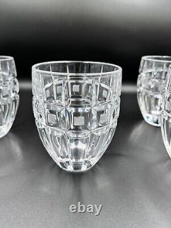 Marquis Waterford Crystalline Quadrata Double Old Fashioned Glasses Set of 4