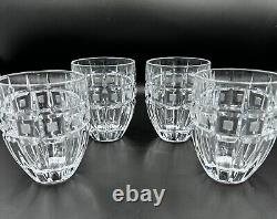 Marquis Waterford Crystalline Quadrata Double Old Fashioned Glasses Set of 4