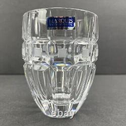 Marquis Waterford Low Ball Glasses Double Old Fashioned QUADRATA Crystal Set 4