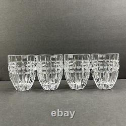 Marquis Waterford Low Ball Glasses Double Old Fashioned QUADRATA Crystal Set 4