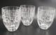 Marquis Waterford Quadrata Crystal Double Old Fashioned Glasses set of 3