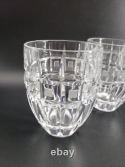 Marquis Waterford Quadrata Crystal Double Old Fashioned Glasses set of 3