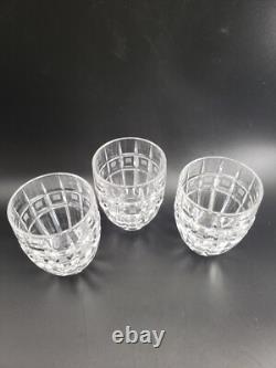 Marquis Waterford Quadrata Crystal Double Old Fashioned Glasses set of 3
