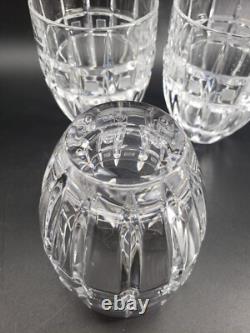 Marquis Waterford Quadrata Crystal Double Old Fashioned Glasses set of 3