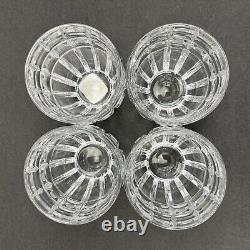 Marquis Waterford Quadrata Double Old Fashioned Glasses Cut Crystal 4 1/4 Set 4
