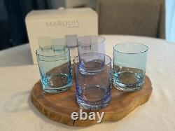 Marquis Waterford Vintage Ombré Double Old Fashioned Glasses Set of 4 Germany
