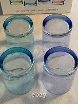 Marquis Waterford Vintage Ombré Double Old Fashioned Glasses Set of 4 Germany