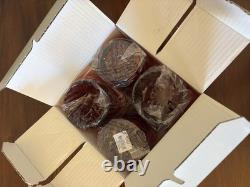 Marquis by Waterford Brookside Red Double Old Fashioned Glasses Set of 4 New