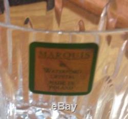 Marquis by Waterford Cut Crystal Decanter & Two Double Old Fashioned Glasses
