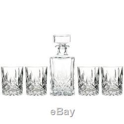 Marquis by Waterford Decanter Set with 4 Double Old Fashioned Glasses