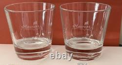 Masters Augusta Golf Double Old Fashioned Double Etched Glasses NWOB Set Of 2