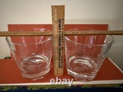 Masters Augusta Golf Double Old Fashioned Double Etched Glasses NWOB Set Of 2