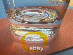 Masters Augusta Golf Double Old Fashioned Double Etched Glasses NWOB Set Of 2