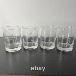 Masters Augusta National Double Old Fashioned Glasses Set Of 4 Preowned No Box