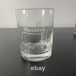 Masters Augusta National Double Old Fashioned Glasses Set Of 4 Preowned No Box