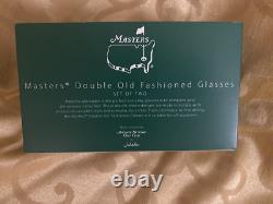 Masters Augusta National Double Old Fashioned Glasses Set of 2 by Juliska NIB