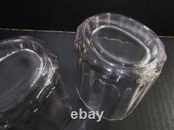 Midcentury Dansk Crystal Quistgaard Oval Facette 2 Dbl Old Fashioned Tumblers
