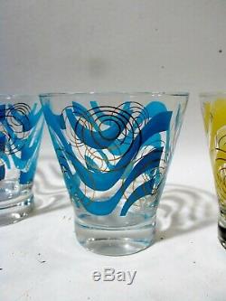 Midcentury Russel Wright  Bartlett Collins 6 Double Old Fashioned Tumblers