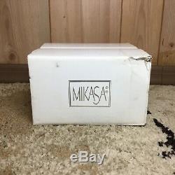 Mikasa (4) Park Avenue Double Old Fashioned Glass Set MINT With Original Box