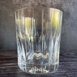 Mikasa Boardroom Double Old Fashioned Glasses Set of 4 Crystal Vertical Cut