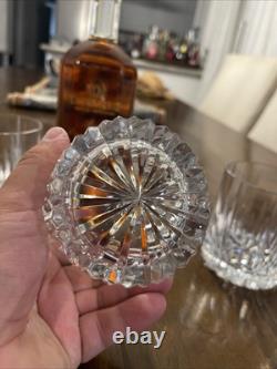 Mikasa Crystal Arctic Lights 5 Double Old Fashioned Glasses 3-7/8 Fast Shipping