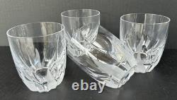 Mikasa Crystal Flame D'Amore Barrel-Shape Double Old Fashioned Glass Set of Four