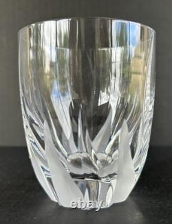 Mikasa Crystal Flame D'Amore Barrel-Shape Double Old Fashioned Glass Set of Four