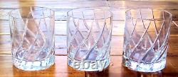 Mikasa Crystal Olympus Double Old-Fashioned Glasses LOT OF 3