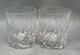 Mikasa Crystal Olympus Double Old Fashioned Set/2 Rocks Glasses MINT 3 7/8