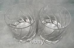 Mikasa Crystal Olympus Double Old Fashioned Set/2 Rocks Glasses MINT 3 7/8