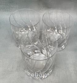 Mikasa Crystal Olympus Double Old Fashioned Set/3 Rocks Glasses MINT 3 7/8