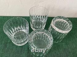 Mikasa Crystal PARK AVENUE Set 4 Double OLD FASHIONED Whiskey Glasses Modern