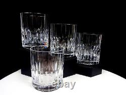 Mikasa Crystal Park Ave 4 Pc Vintage 3 7/8 Double Old Fashioned Glasses 1987