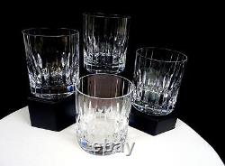 Mikasa Crystal Park Avenue 4Pc Vintage 3 7/8 Double Old Fashioned Glasses 1987