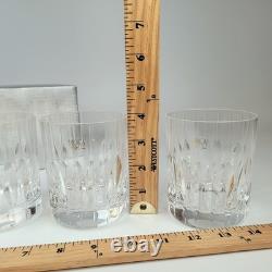 Mikasa Crystal Park Avenue Double Old Fashioned Glasses 4 Set of 4 Orig Box