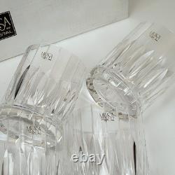 Mikasa Crystal Park Avenue Double Old Fashioned Glasses 4 Set of 4 Orig Box