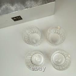 Mikasa Crystal Park Avenue Double Old Fashioned Glasses 4 Set of 4 Orig Box