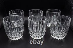 Mikasa Crystal Park Lane Double Old Fashioned Tumbler Glasses 3 7/8 Set of 6