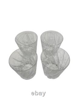 Mikasa English Garden Double Old Fashioned Glasses Set Of 4 Vintage Retired