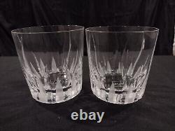 Mikasa Flame D'Amore Crystal Rolling Executive Double Old Fashioned Set Of 2 NWT