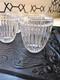 Mikasa Italian Countryside Pressed Dots 4pc Double Old Fashioned Glasses Clear