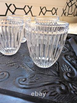 Mikasa Italian Countryside Pressed Dots 4pc Double Old Fashioned Glasses Clear