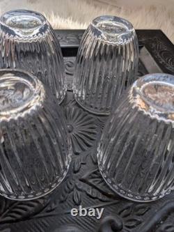 Mikasa Italian Countryside Pressed Dots 4pc Double Old Fashioned Glasses Clear