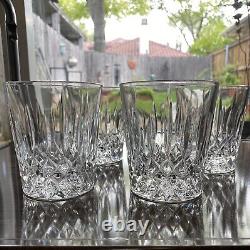 Mikasa OLD DUBLIN Double Old Fashioned Crystal Glasses NEW withtags Set Of 4