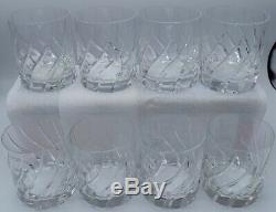 Mikasa Olympus Double Old Fashioned crystal glasses lot of 8. Excellent Cond