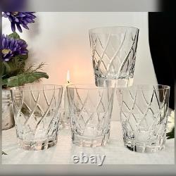 Mikasa Olympus Rolling Double Old Fashioned Glasses Vintage Blown 4 pc Read