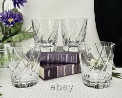 Mikasa Olympus Rolling Double Old Fashioned Glasses Vintage Blown 4 pc Read