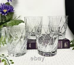 Mikasa Olympus Rolling Double Old Fashioned Glasses Vintage Blown 4 pc Read